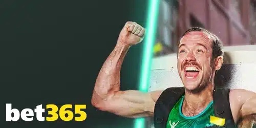 bet365 sportsbook banner showing an athlete